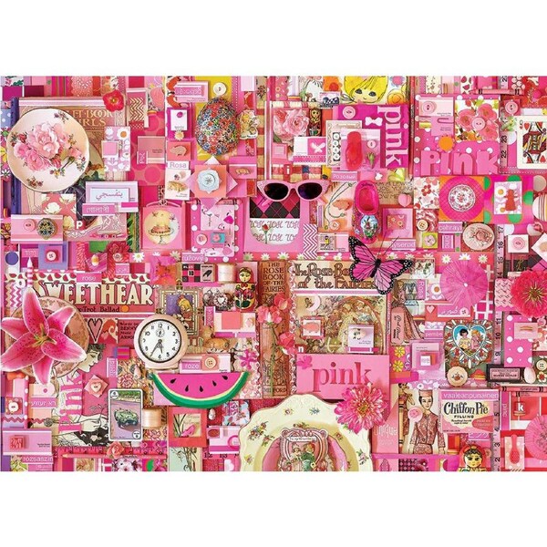 Cobble Hill - Rainbow Project Pink Puzzle 1000pc