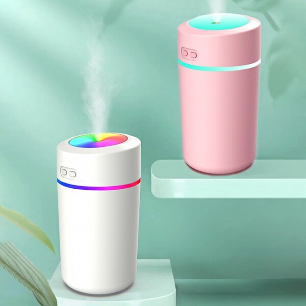 280ml Car Air Humidifier USB Charging Aromatherapy Diffuser Colorful Lights Cup