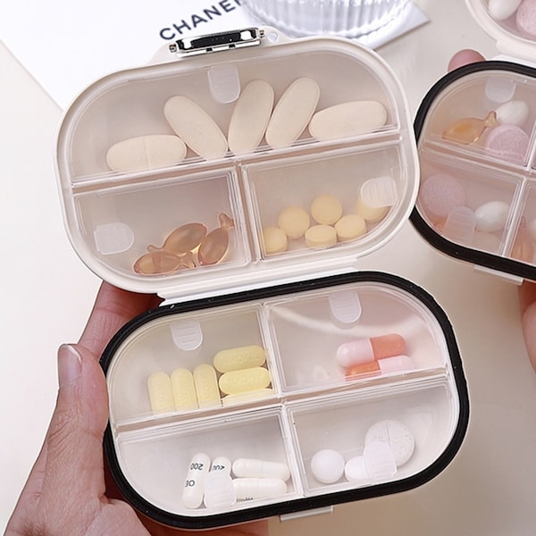 Portable Pill Box Travel Pill Box Medicine Box Container