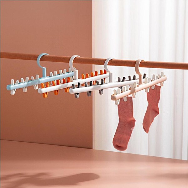16 Pcs Hats Socks Organizer Rack Multifunctional Closet Storage Rack Hanger