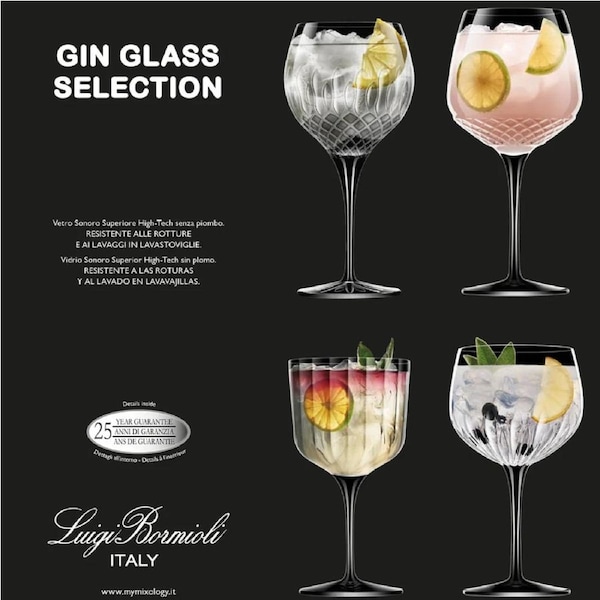 Luigi Bormioli Gin Glass Selection - Set 4