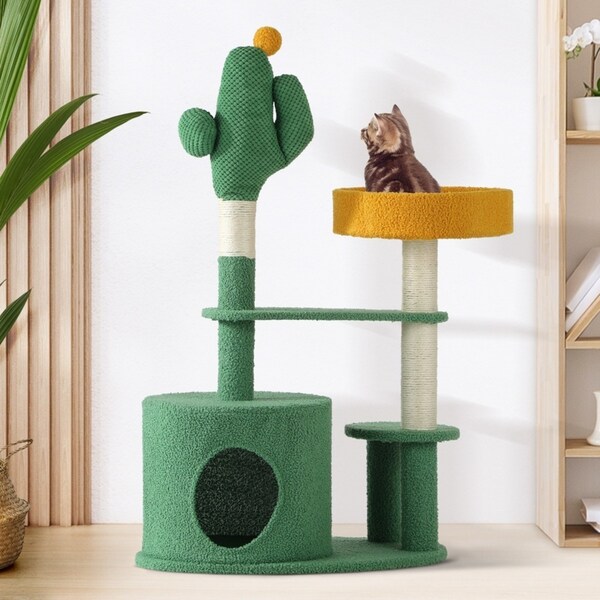 Alopet Cat Tree Tower Scratching Post 96cm Small Furniture Scratcher Pet Condo Bed