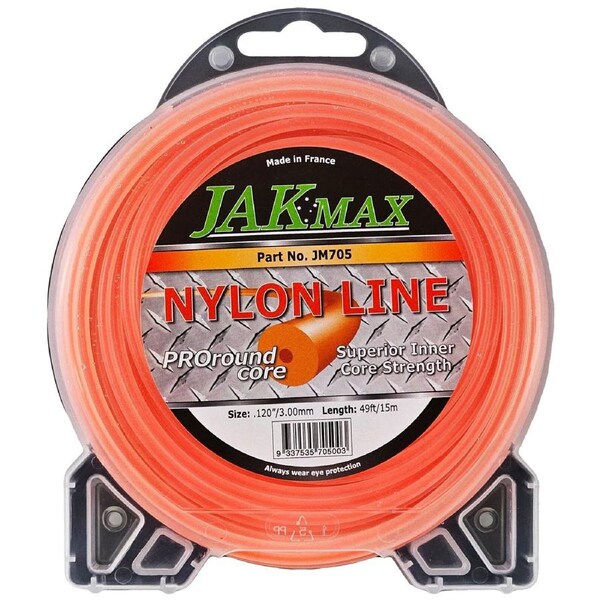 JAK Max 15m x 3mm Nylon Trimmer Line - Pro-Round Core - JM705