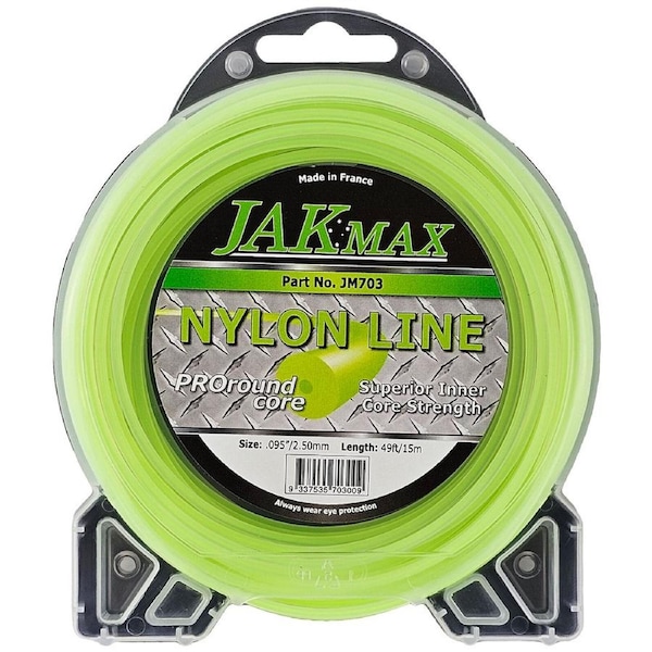 JAK Max 15m x 2.5mm Nylon Trimmer Line - Pro-Round Core - JM703