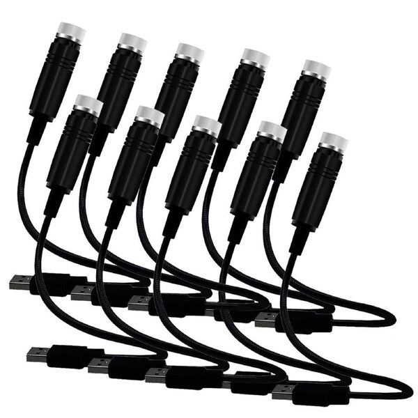 20pcs 20CM USB Durable Mini Star Projection Light LED Night Light Festival Lamp RED