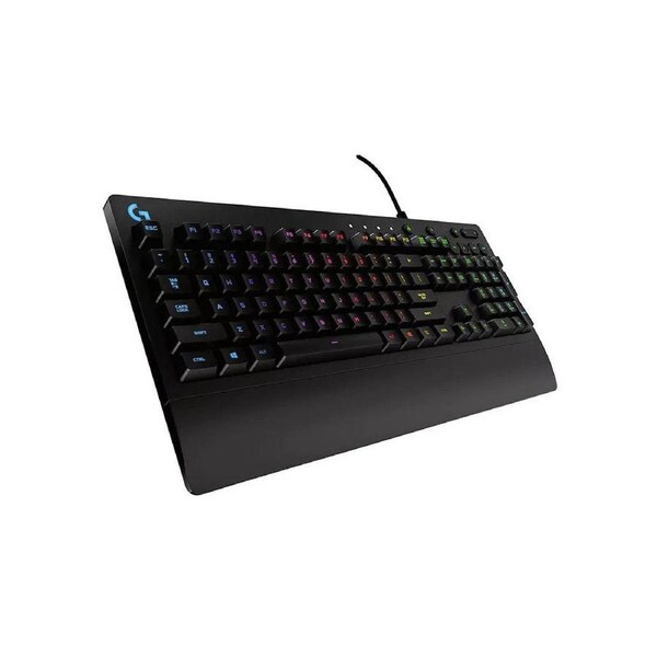 Logitech G213 Prodigy RGB Gaming Keyboard, 16.8 Million Lighting Colors Mech-Dome Backlit Keys Dedicated Media Controls Spill-Resistant Durable