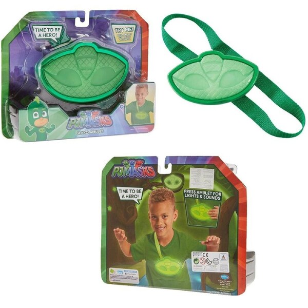 PJ Masks Lights and Sounds-Gekko-Amulet Ages 3+ Toy TV Movie Show