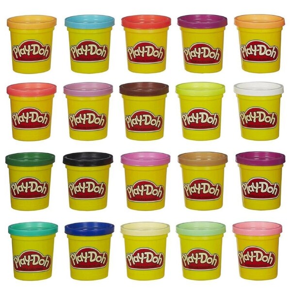 Playdoh Super Color 20 Pack Ages 3+ Toy Build Make Play Doh Big Shape Hasbro