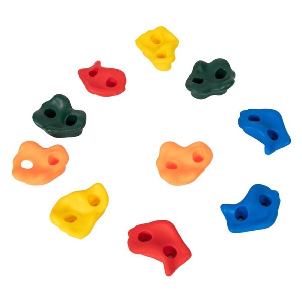 Deluxe 10 x Holds for Rock Climbing Wall Kids Outdoor Playground