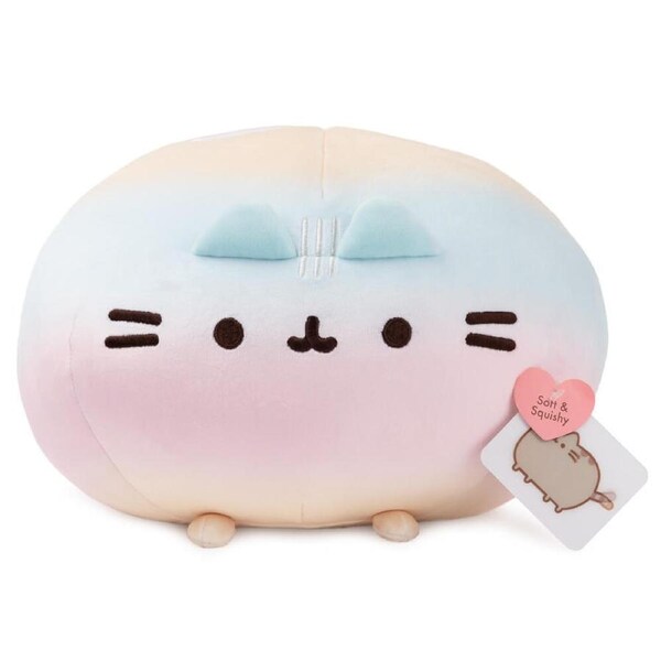 Gund Pusheen Squisheen Round Super Soft Plush 28cm Rainbow