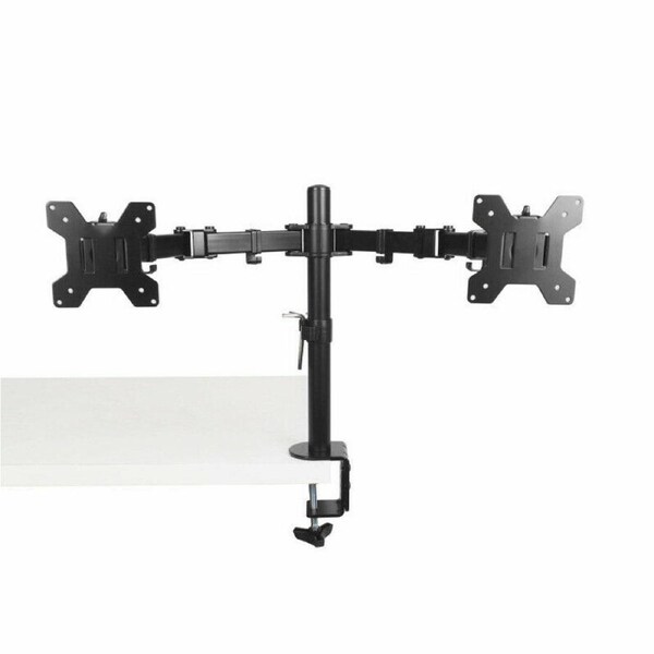Dual HD LED Desk Mount Monitor Stand 2 Arm Display Bracket LCD Screen TV Holderp