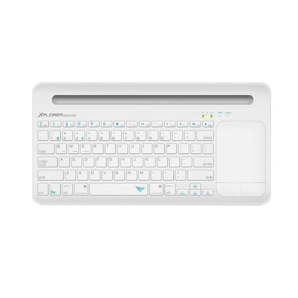 Alcatroz Bluetooth Keyboard Xplorer Dock 2 BT Wireless With Track Pad Bracket