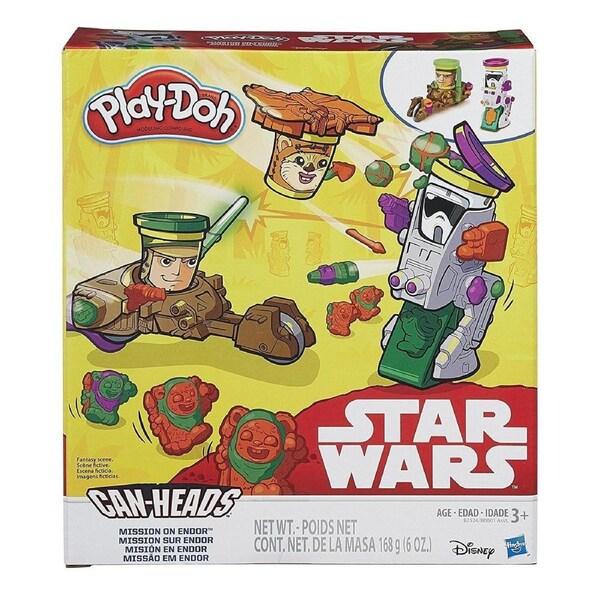 Playdoh Star Wars Endor Forest Battle Action Figure Ages 3+ New Toy Can Heads