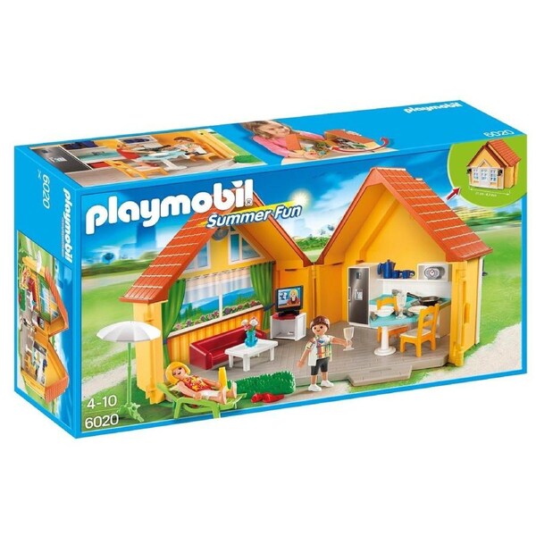 Playmobil 6020 Summer Fun Country House Ages 4+ New Toy Kitchen TV Chairs Patio