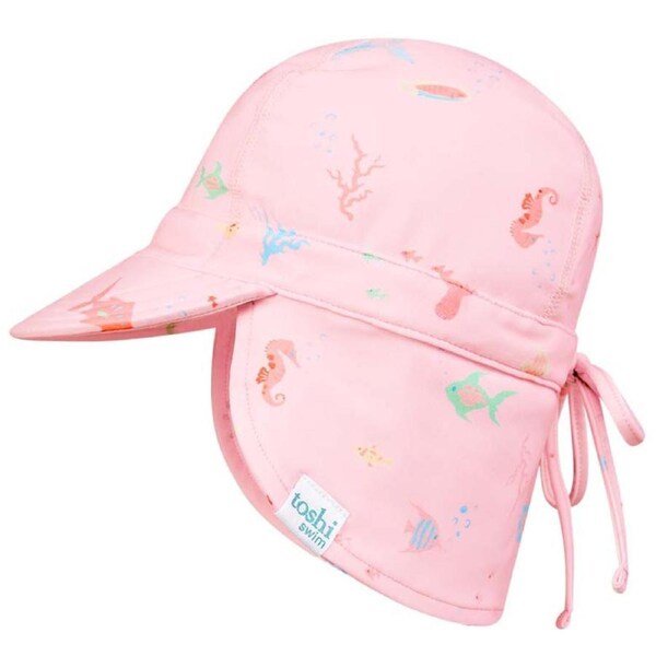 Toshi Swim Baby Flap Cap Coral - Extra Small
