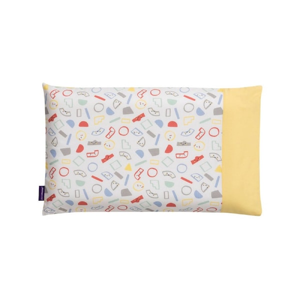 ClevaFoam Pram Pillow Case (Grey/Yellow)