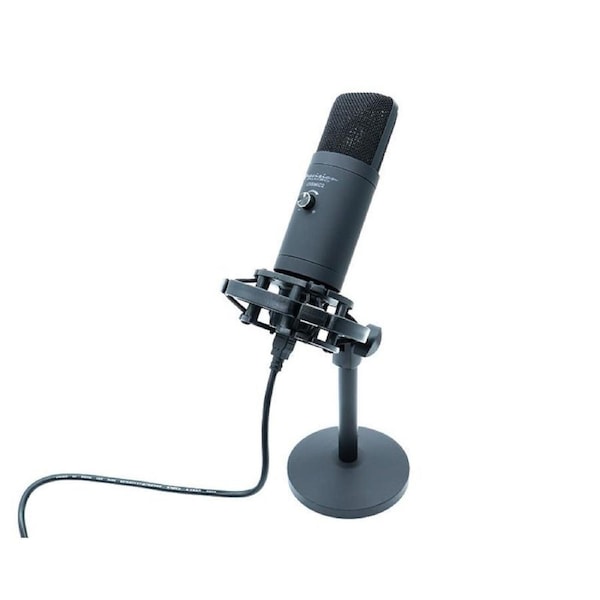 Precision Audio USB Microphone Podcast Recording Studio Stand Volume Control USBMIC2