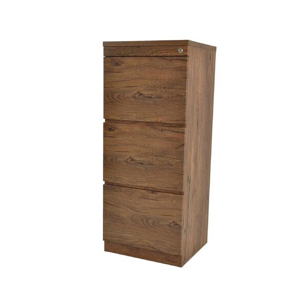 Xylia 3 Drawer Filling Cabinet - Antique Oak