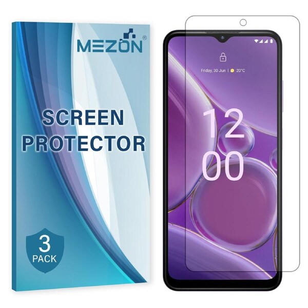 [3 Pack] Nokia G42 5G Premium Clear Edge-to-Edge Full Coverage Hydrogel Screen Protector Film by MEZON (Nokia G42 5G, Hydrogel)