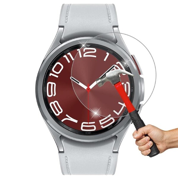 [2 Pack] Samsung Galaxy Watch6 Classic (43 mm) Premium Tempered Glass Protector by MEZON – High Protection, Shock Absorption (Galaxy Watch6 Classic 43mm, 9H)