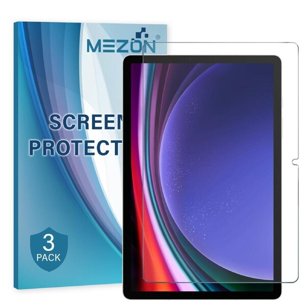 [3 Pack] Samsung Galaxy Tab S9 (11") Ultra Clear Film Screen Protector by MEZON (SM-X710, X716, Clear)