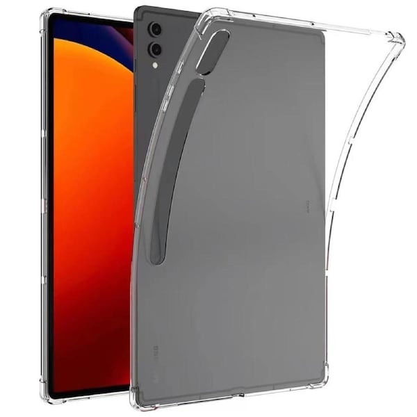 Samsung Galaxy Tab S9+ (12.4") Premium Thin Transparent Clear TPU Gel Case by MEZON (SM-X810, X816) – Anti Scratch, Shock Absorption
