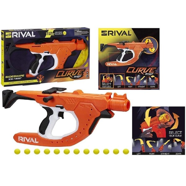 NERF Rival Curve Shot Sideswipe XXI-1200 Blaster 12 Rounds