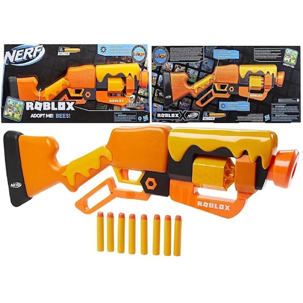 Nerf Roblox Adopt Me Bees Blaster 8+ Toy WithCode To Unlock In-Game Virtual Item