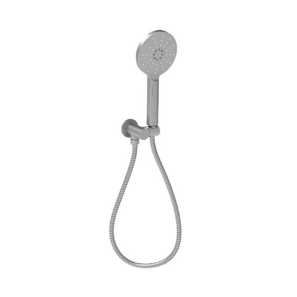 Cora Round Hand Shower On Wall Outlet Bracket Gunmetal