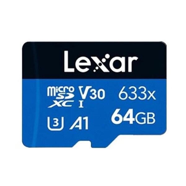 Lexar 633x MicroSD Memory Card - 64GB