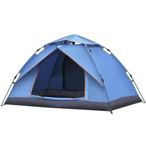 Waterproof Automatic Camping Outdoor Tent UV Protection 3-4 Persons Blue