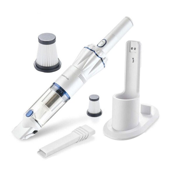 9pcs Invictus One Handheld Slim Light Weight Cordless Vacuum Cleaner Set White