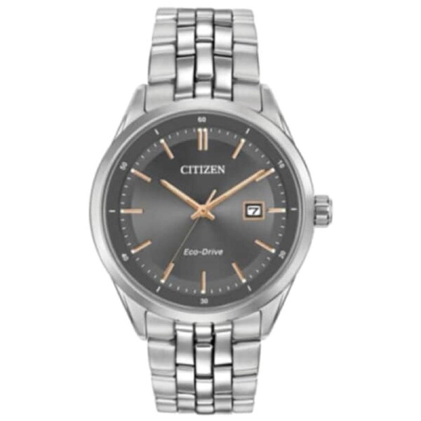 Citizen Mens Eco-Drive Stainless Steel WR100 (BM7251-53H)