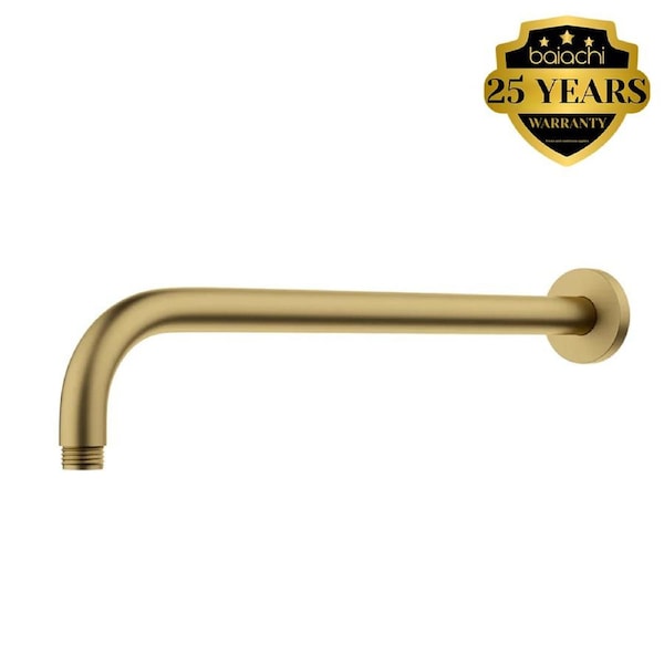 Moreton Round Wall Shower Arm Brushed Gold