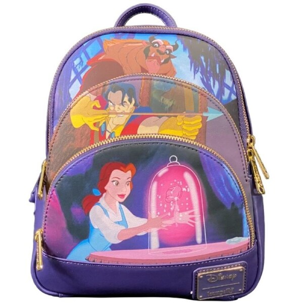 Loungefly Disney Beauty And The Beast - Triple Pocket Scene Mini Backpack