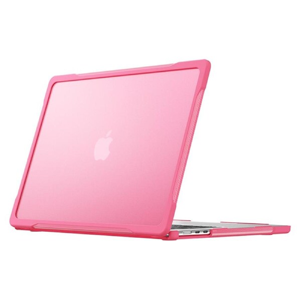 Catzon Shockproof Case Solid Color Compatible with Macbook Air 15 2023 A2941-Rose