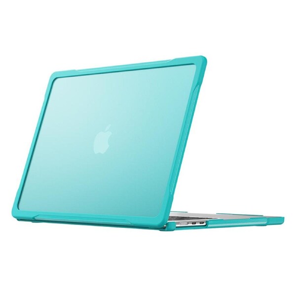 Catzon Shockproof Case Solid Color Compatible with Macbook Air 15 2023 A2941-LightBlue