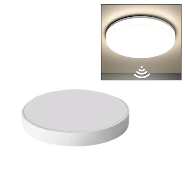 Catzon Radar Sensing LED Ceiling Light 18W Lighting Fixture with Remote-White
