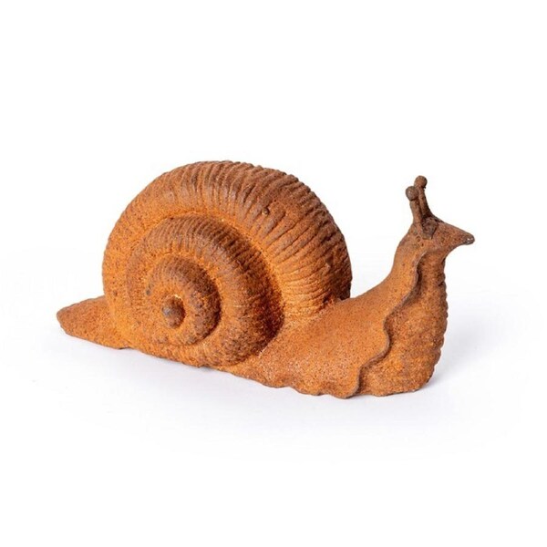 Garden Rust 30cm Cast Iron Snail Animal Outdoor Ornament/Sculpture Home Decor