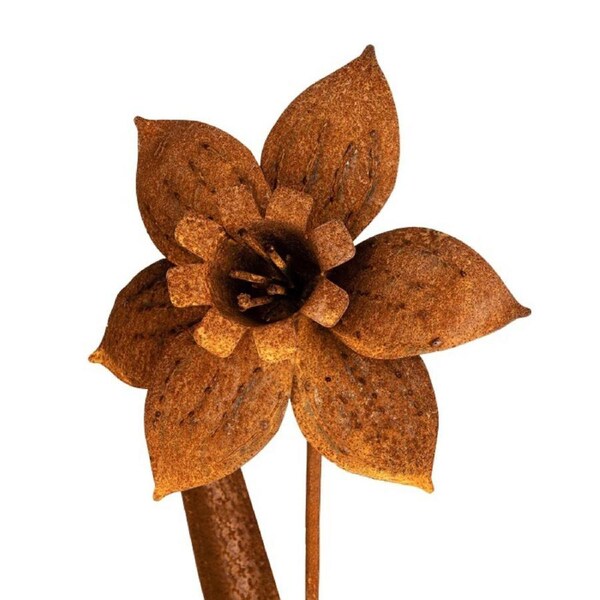 Rust Daffodil Outdoor 105cm Flower Ornament Yard/Patio Home Garden Decor Brown