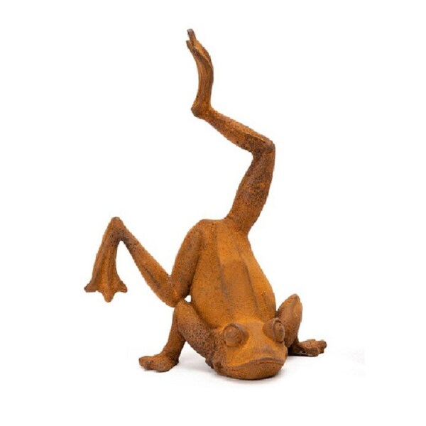 Garden Ornament Cast Iron Frogs Outdoor Rustic Yard/Patio Home Decor Assorted