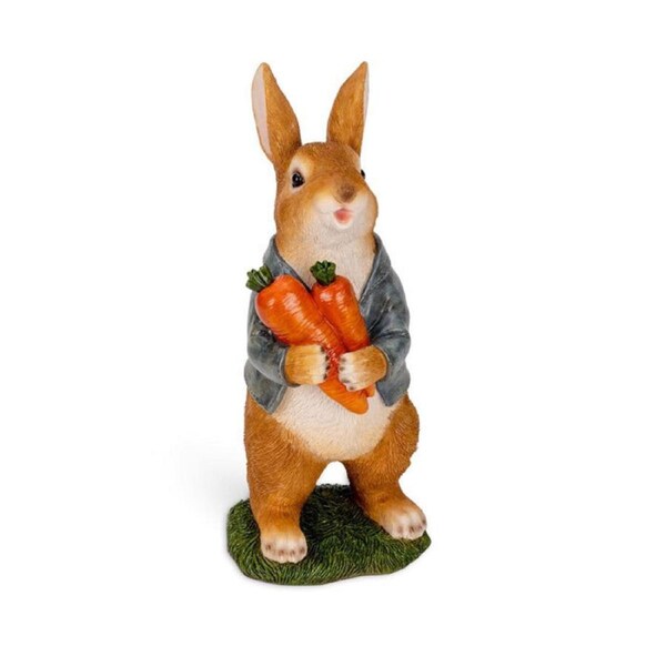 Willow Young Rabbit 26.2cm Resin Outdoor Garden Ornament Yard/Patio Home Decor