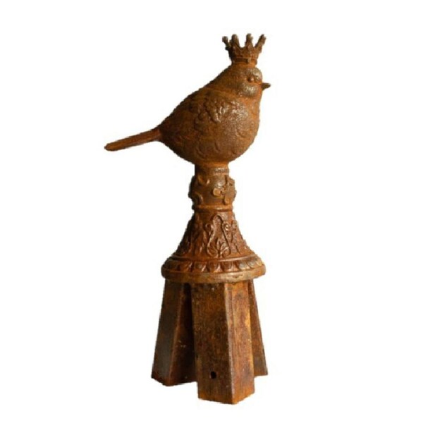 Stake Topper Royal Bird Cast iron Display Stand Yard/Patio Garden Decor Assorted