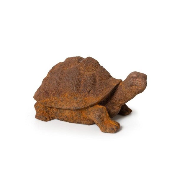 Garden Rust 21cm Cast Iron Turtle Animal Outdoor Ornament/Sculpture Home Decor