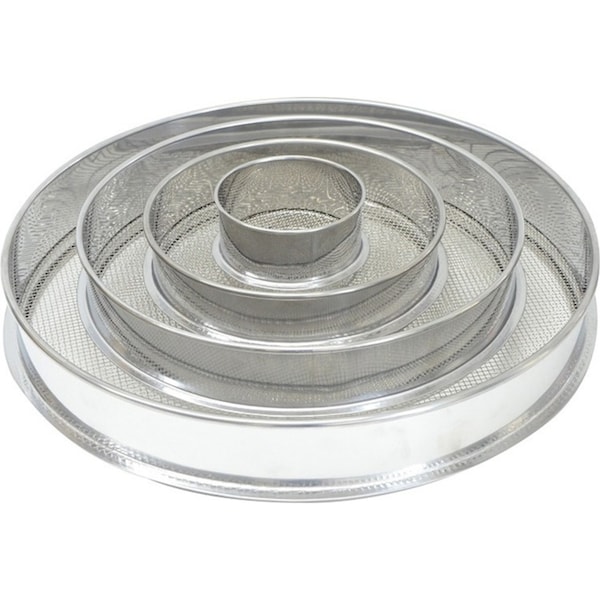 4pc Stainless Steel Ring/Mesh Garden Sieves Set Soil/Sand Gardening Sifter SLV