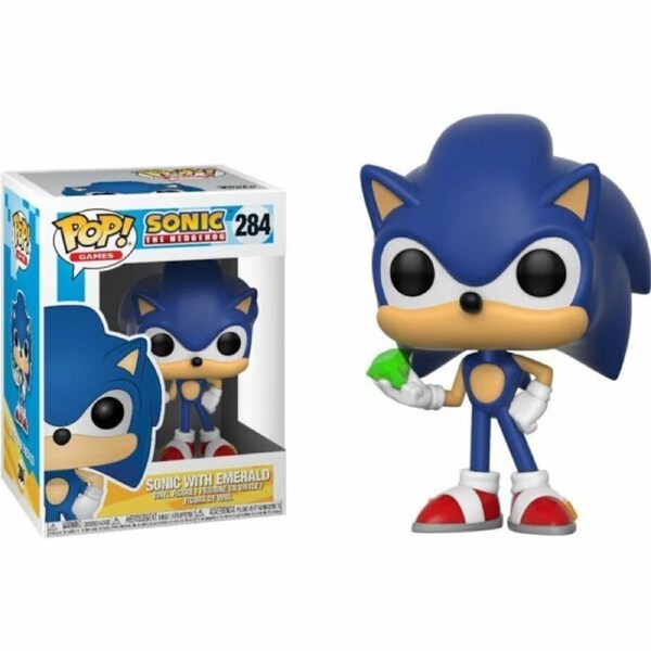 Funko Pop Sonic The Hedgehog Sonic With Emerald #284 Vinyl Figure