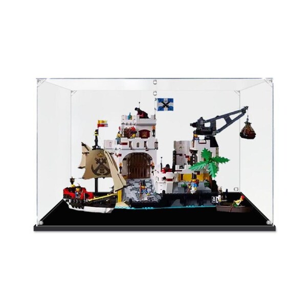 Acrylic Display Case for LEGO 10320 Icons Eldorado Fortress Figure Storage Box Dust Proof Glue Free