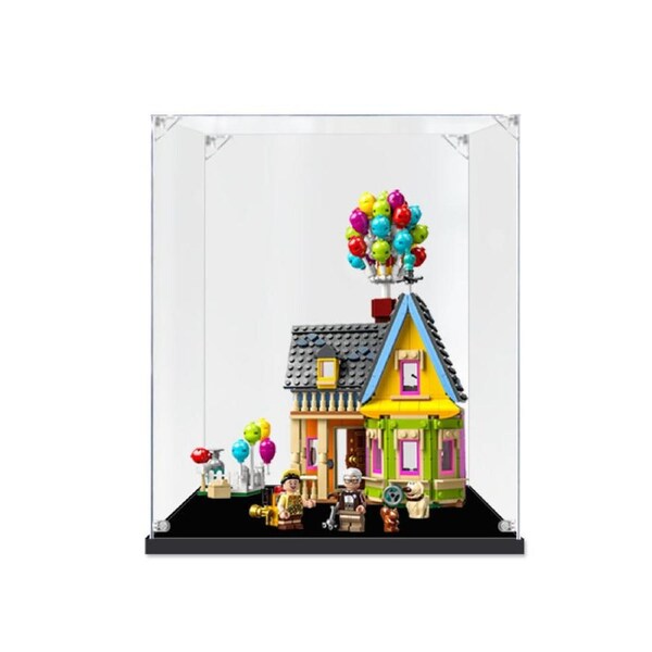 Acrylic Display Case for LEGO 43217 Disney Up House Figure Storage Box Dust Proof Glue Free