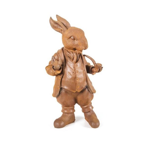 Garden 27cm Mad Hatter Cast Iron Sculpture/Ornament Outdoor Patio Decor Small