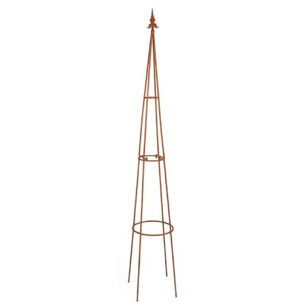 Garden 150cm Rust Metal Growing Frame Plant Stand Outdoor Yard Patio Home Decor